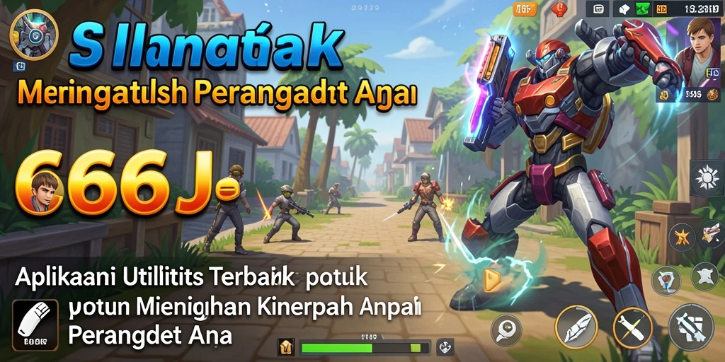 Screenshot utama 666J menampilkan antarmuka pengguna yang sederhana dan intuitif.
