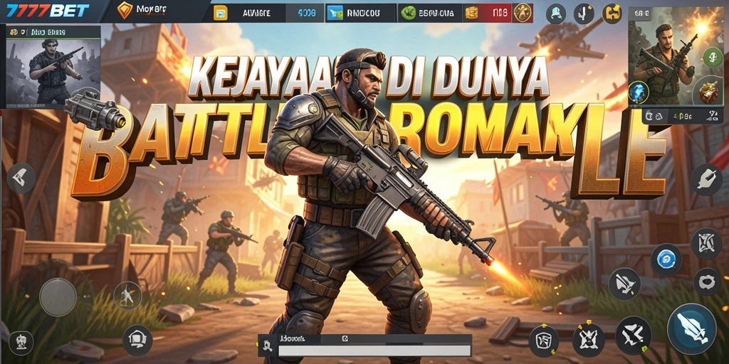 Screenshot gameplay Battle Royale yang mendebarkan dari 777BET.