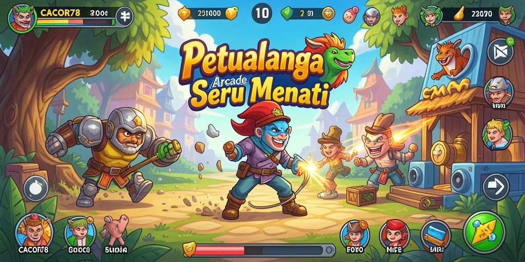 Screenshot utama CACOR78 menampilkan gameplay seru dengan aksi cepat dan tantangan menarik.