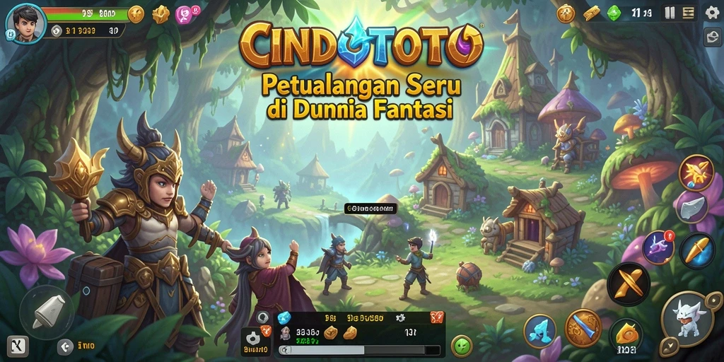 Tangkapan layar utama CINDOTOTO menampilkan aksi petualangan yang mendebarkan.