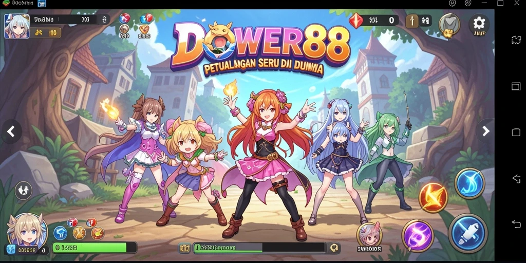 Gameplay seru di dunia Anime dengan karakter menarik dan pertarungan dinamis.