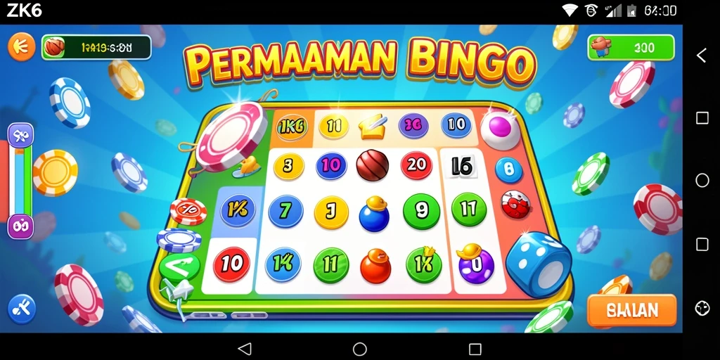 Gameplay ZK6 menampilkan keseruan permainan Bingo yang menarik.